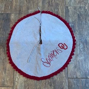 14” University of Oklahoma tree skirt